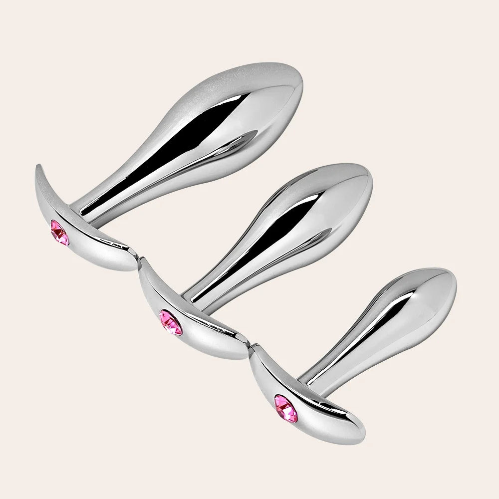 Metal Butt Plug with Anchor Base Funzze Metal Butt Plug with Anchor Base Funzze