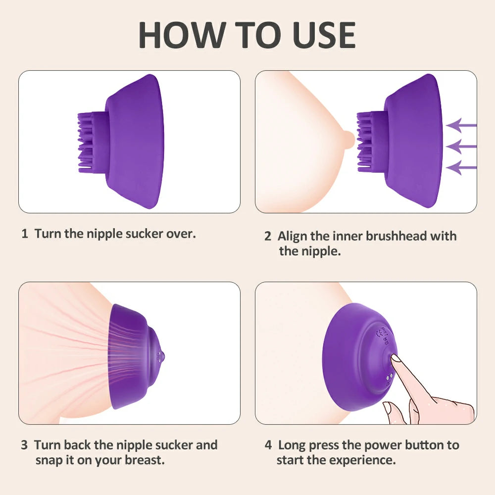 Vibrating Nipple Suckers