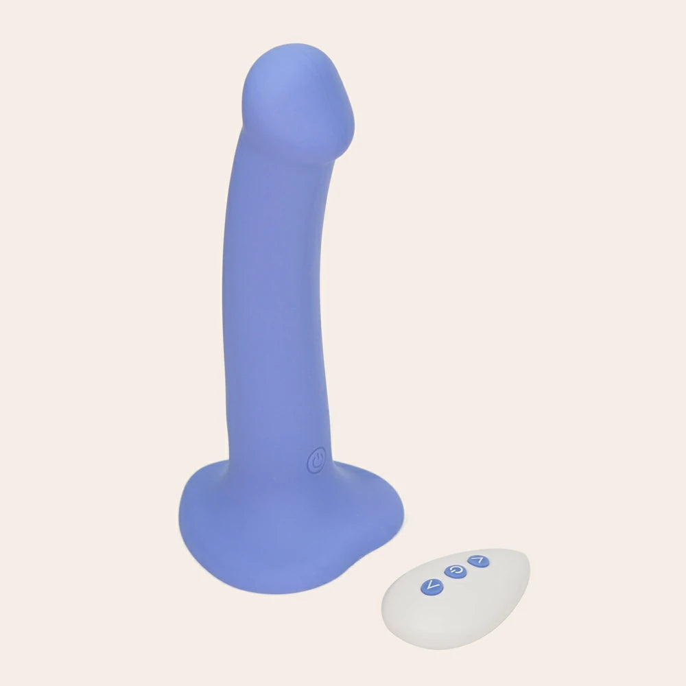7 inch vibrating dildo with remote
