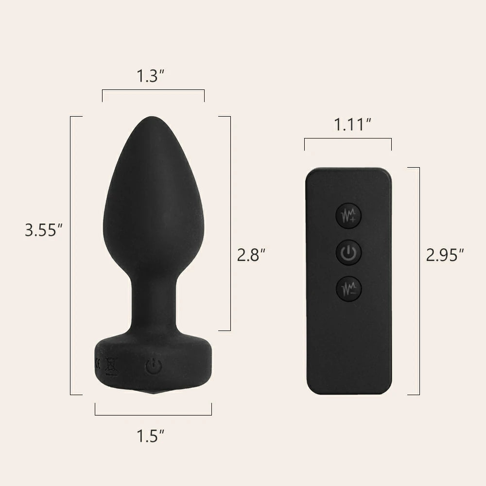 Vibrating Jewel Butt Plug Funzze Vibrating Jewel Butt Plug Funzze