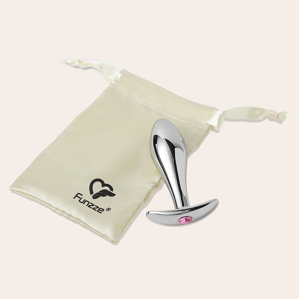 Metal Butt Plug with Anchor Base Funzze Metal Butt Plug with Anchor Base Funzze