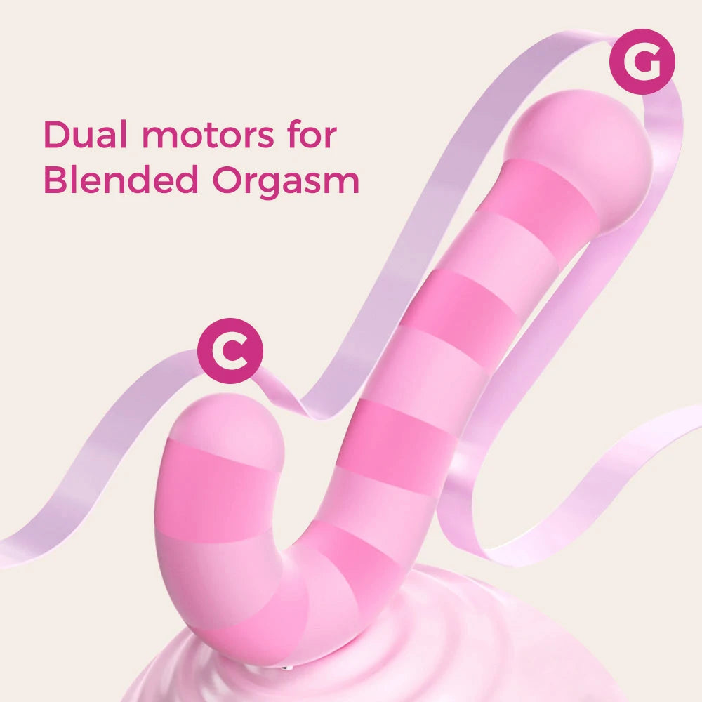 Candy Cane Double-ended Vibrator Funzze Candy Cane Double-ended Vibrator Funzze