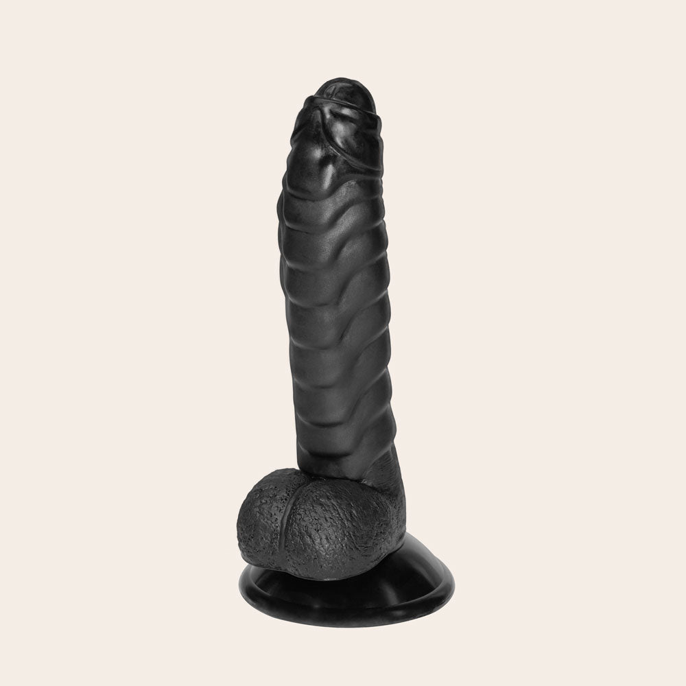 FUNZZE-9-INCH-BLACK-FANTASY-DILDO