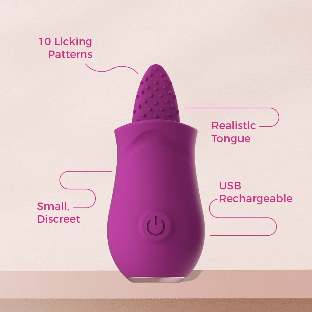 Oral Tongue Vibrator | G spot Clitoris Stimulator | Sex Toy For Women Funzze Oral Tongue Vibrator | G spot Clitoris Stimulator | Sex Toy For Women Funzze