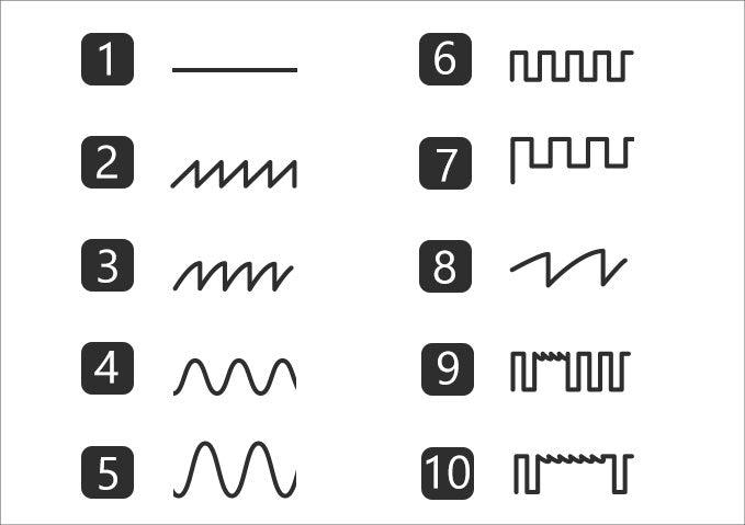 10 Patterns & LED Digital Screen