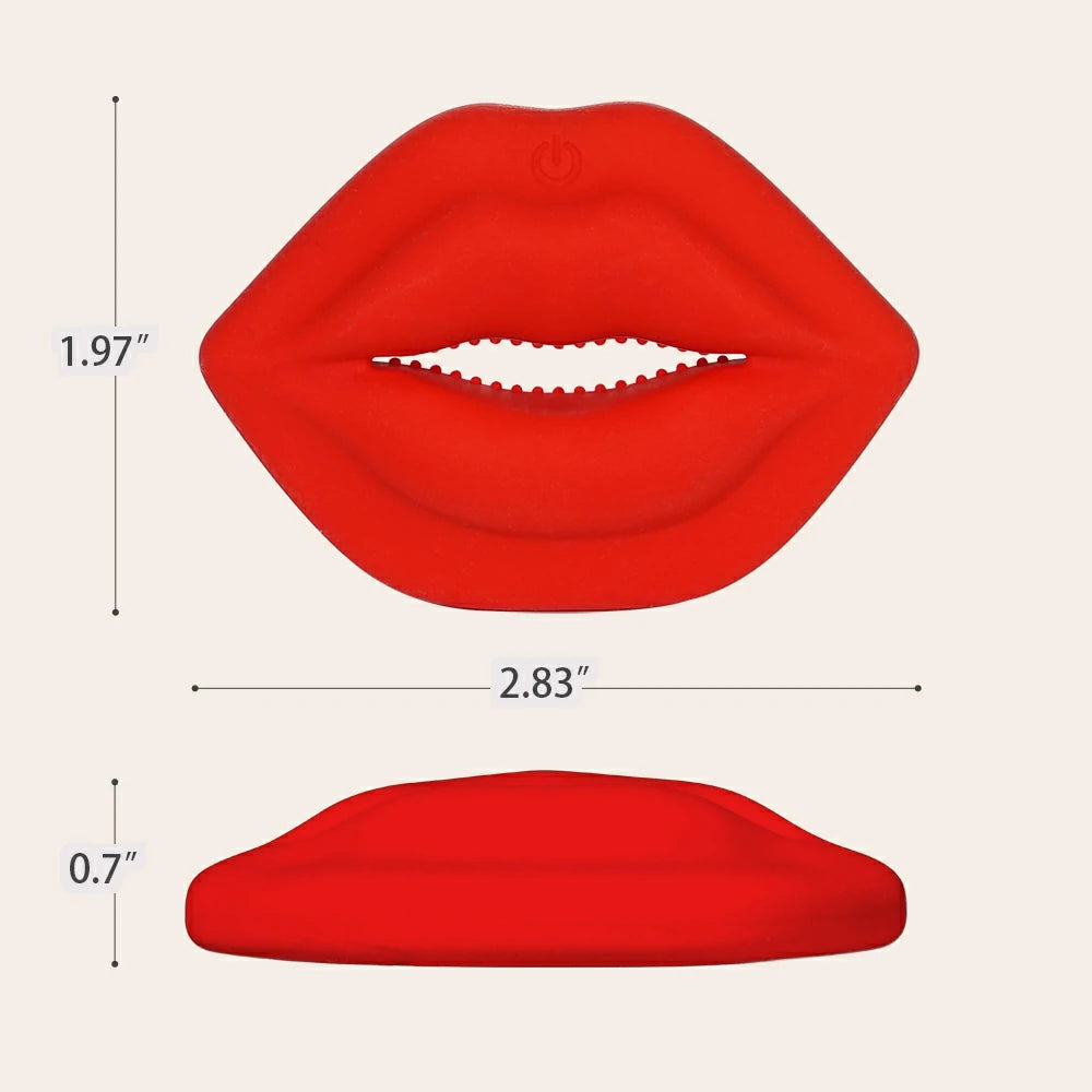 Lip-shaped Vibrating Nipple Clamps Funzze Lip-shaped Vibrating Nipple Clamps Funzze