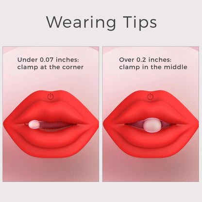 Lip-shaped Vibrating Nipple Clamps