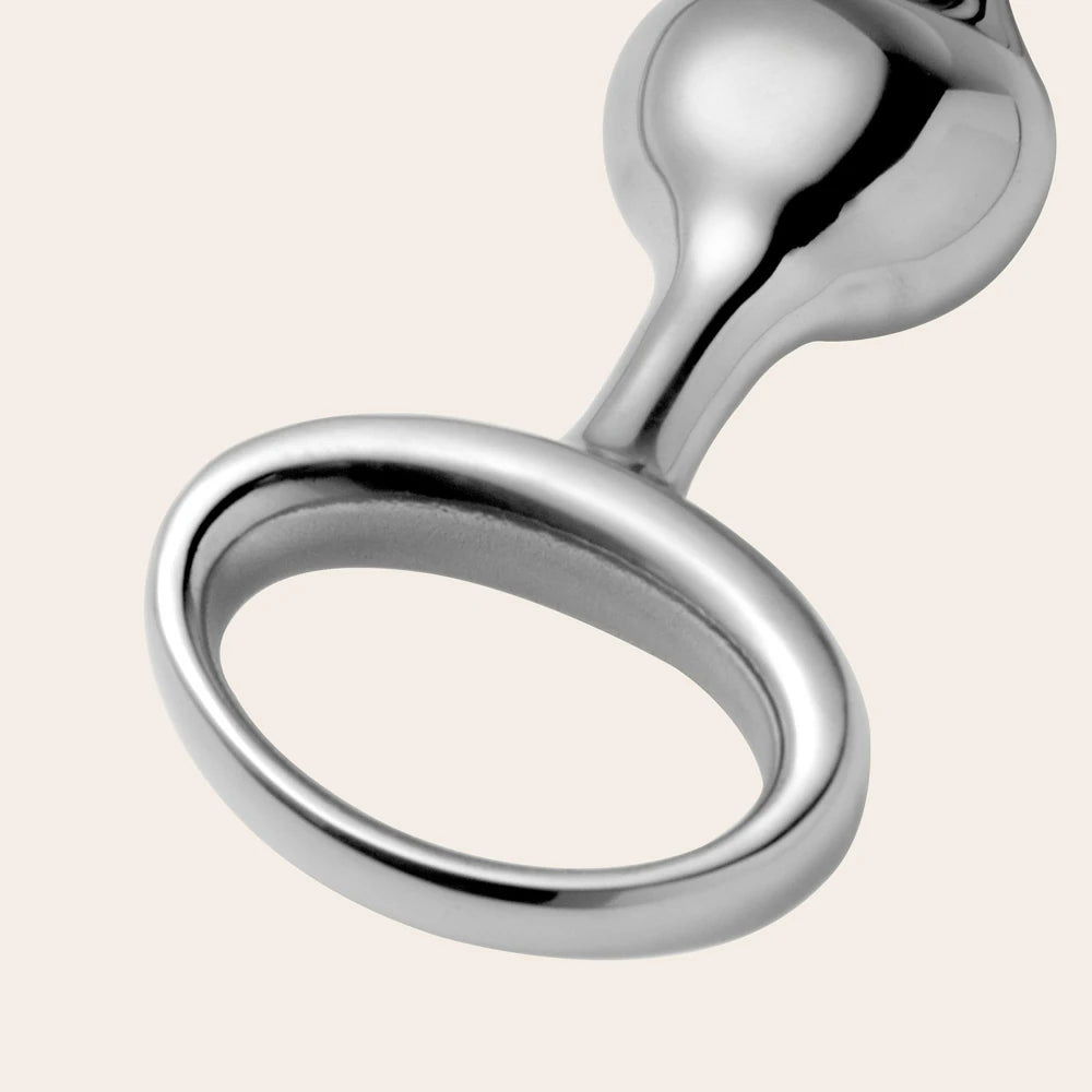 Stainless Steel Butt Plug 3 Beads Funzze Stainless Steel Butt Plug 3 Beads Funzze