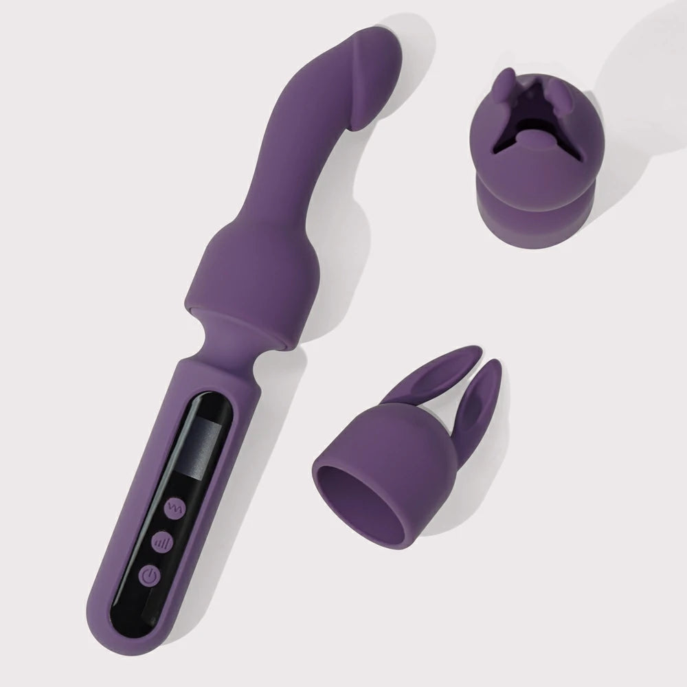 Vibrating Wand With 3 Attachments