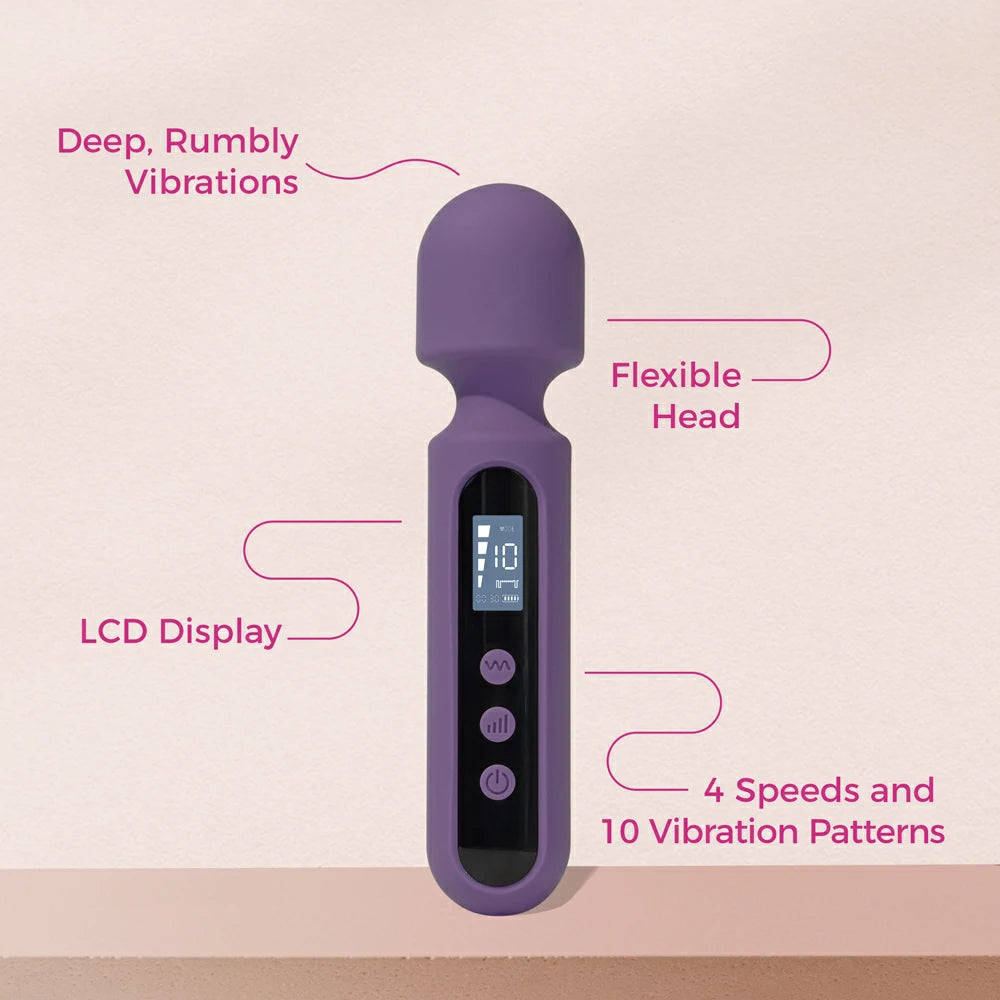 Vibrating Wand With 3 Attachments Funzze Vibrating Wand With 3 Attachments Funzze