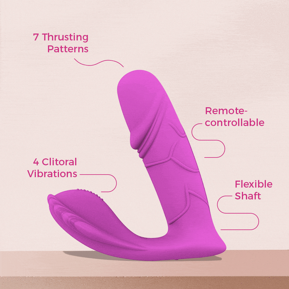 Wearable Thrusting Butterfly Vibrator Funzze Wearable Thrusting Butterfly Vibrator Funzze