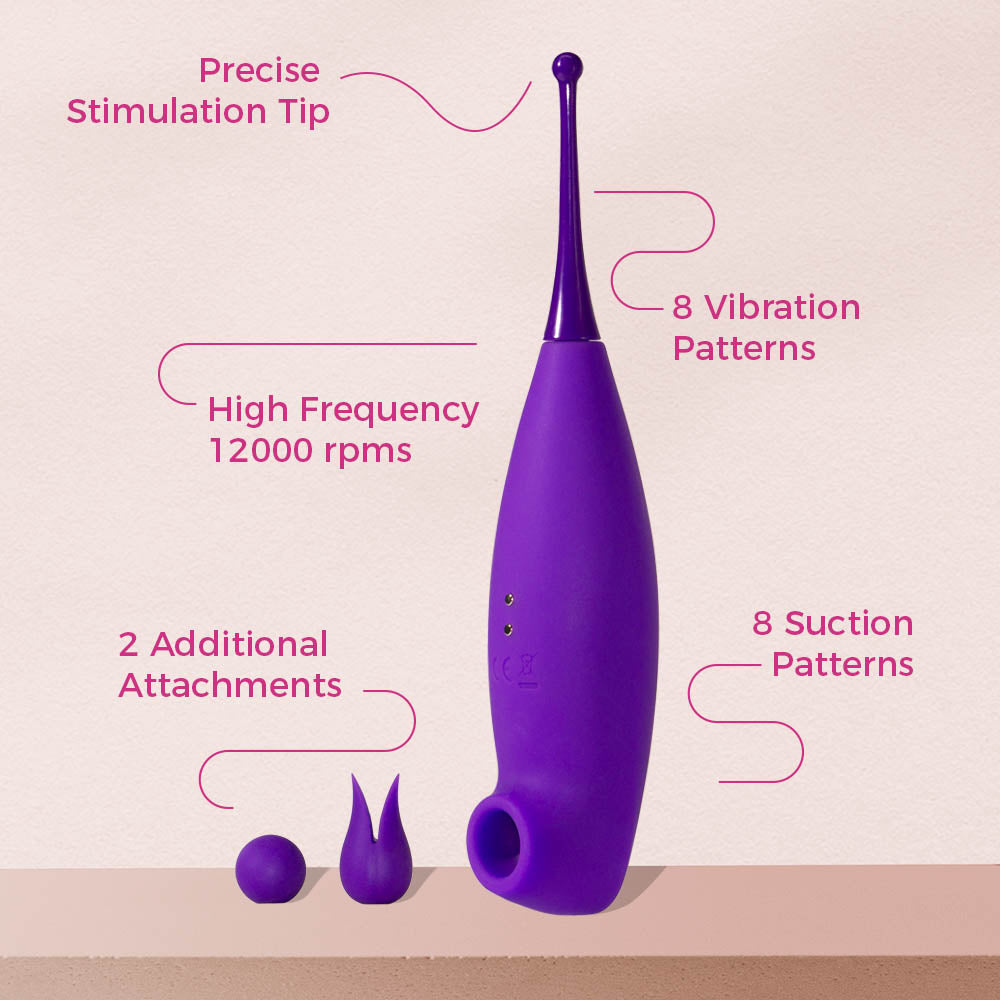 2-in-1 Clitoris Pinpoint Stimulator Funzze 2-in-1 Clitoris Pinpoint Stimulator Funzze