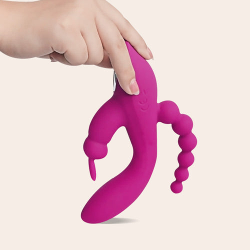 3-in -1 G-Spot Rabbit Anal Vibrator Funzze 3-in -1 G-Spot Rabbit Anal Vibrator Funzze